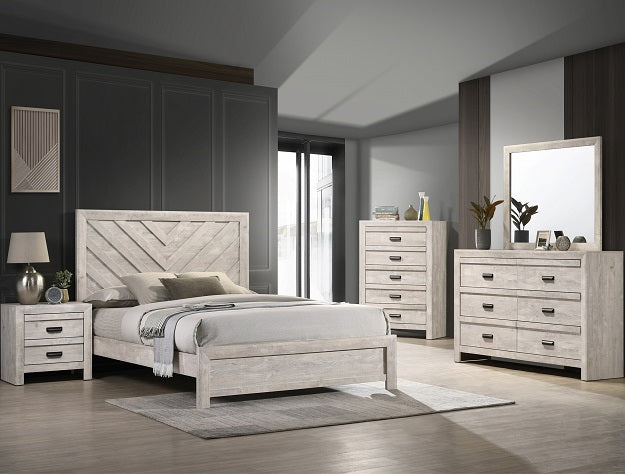 SETB9330 VALOR BEDROOM GROUP WHITE