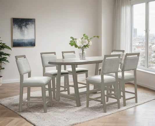 D2500 Counter Height Table + 6 Chair Set