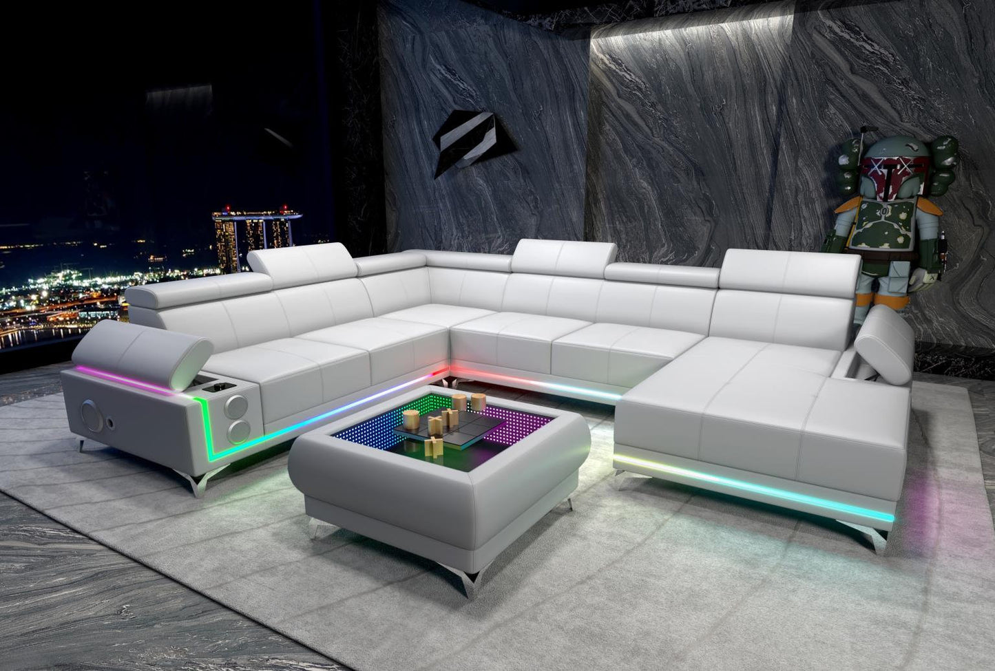 Optimus White Sectional