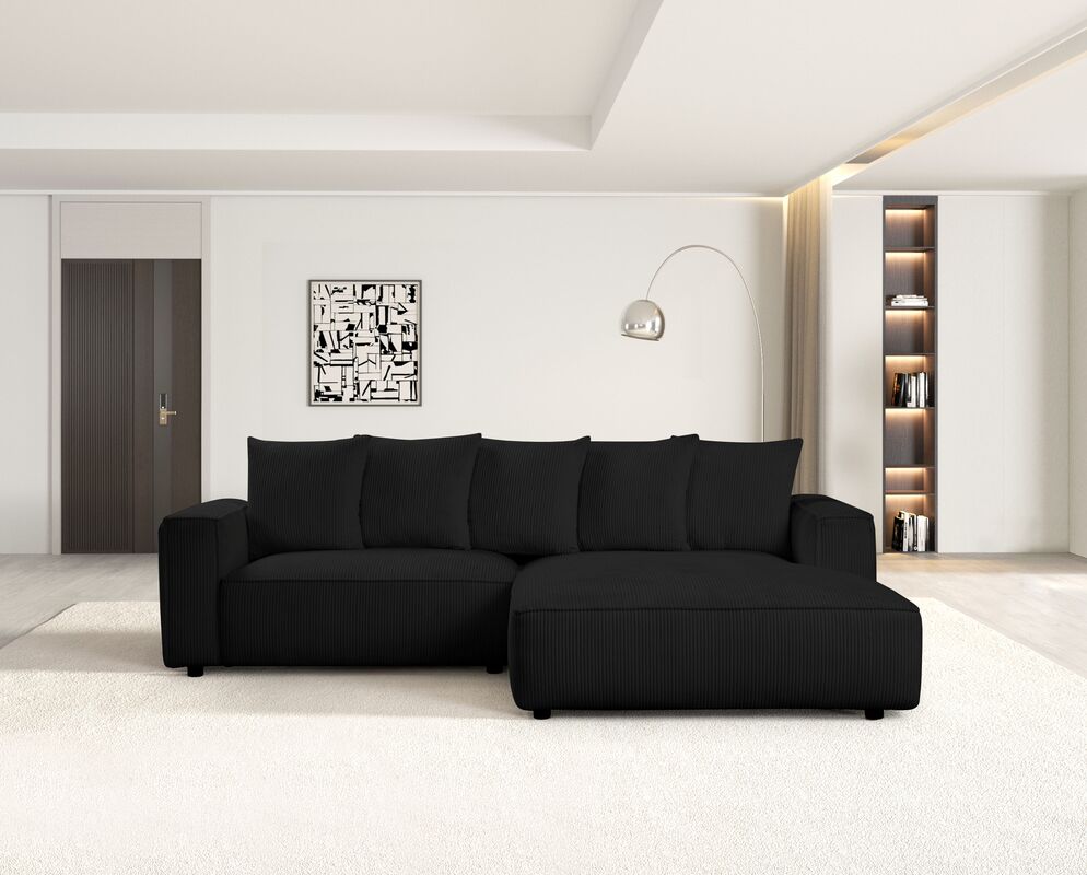 Romeo Black Sectional **NEW ARRIVAL**