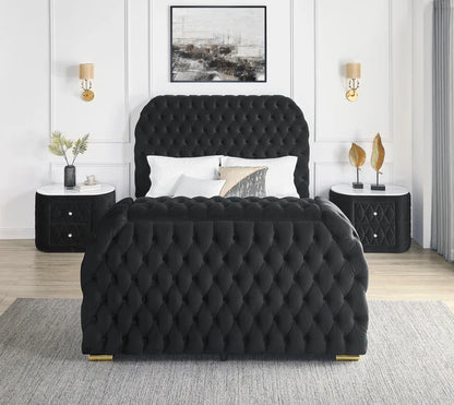 5115BK NATALIA BED W/FIREPLACE,TV LIFT BK