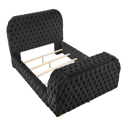5115BK NATALIA BED W/FIREPLACE,TV LIFT BK