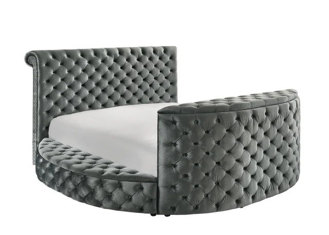5212GY VOLTARE FIREPLACE/TV LIFT BED GREY