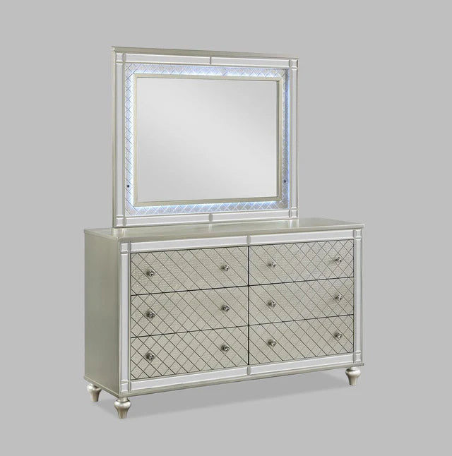 SETB1680 CRISTIAN BEDROOM GROUP CHAMPAGNE