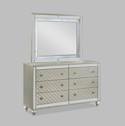 SETB1680 CRISTIAN BEDROOM GROUP CHAMPAGNE