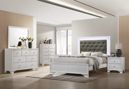SETB4310 LYSSA BEDROOM FROST