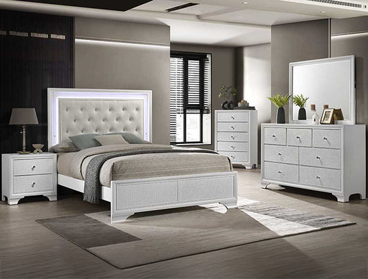 SETB4312 LYSSA BEDROOM OAT/FROST