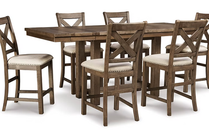 D631 - Counter Height Table + 6 Chairs Set **NEW ARRIVAL** **ON SALE**