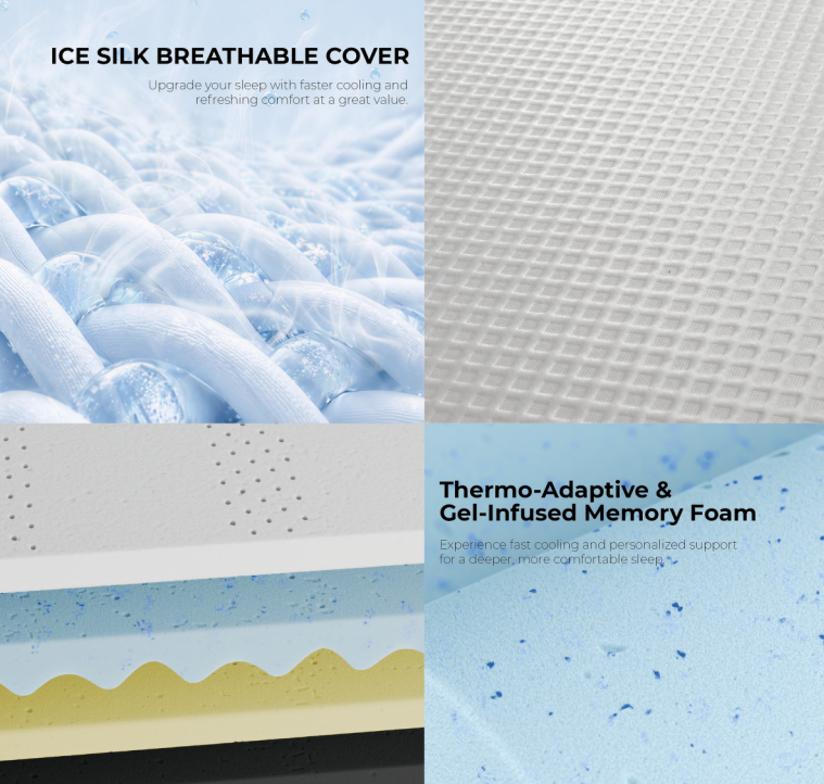 Heim Nest - Air Cooling Foam Mattress 10" inch