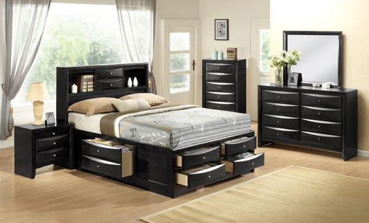 SETB4285 EMILY BLACK STORAGE BEDROOM