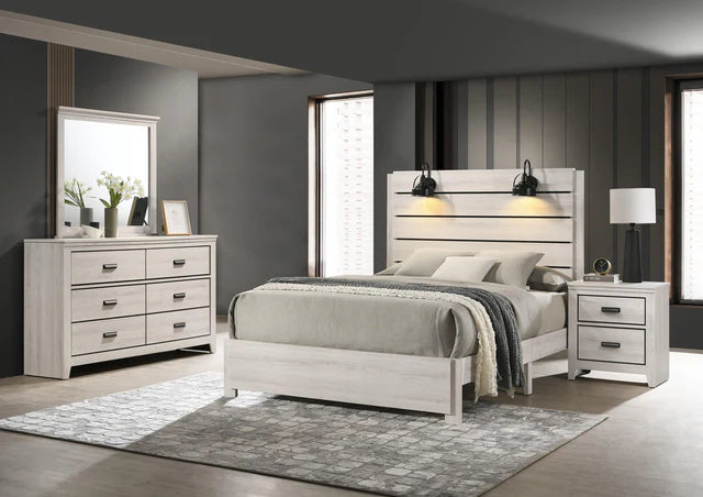 SETB6810 CARTER BEDROOM GROUP WHITE