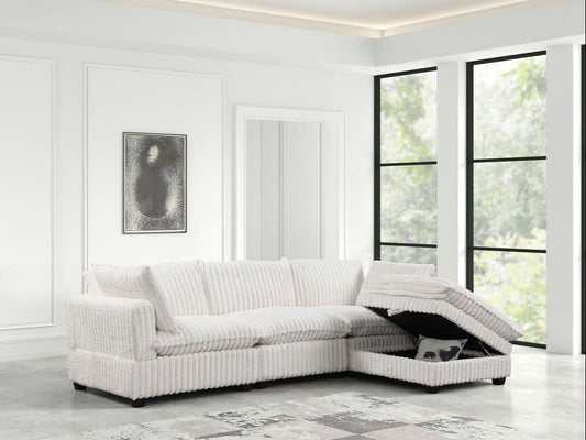CLOUD2 Beige Cord Modular Sectional