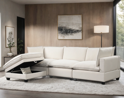CLOUD2 Sand Linen Modular Sectional