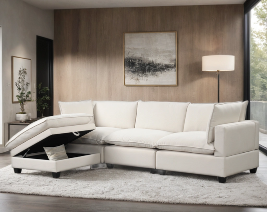CLOUD2 Sand Linen Modular Sectional