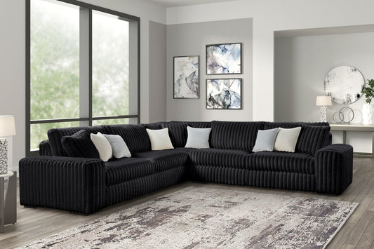 MARSHMALLOW Black OVERSIZED Sectional *NEW ARRIVAL*