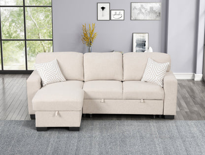 Pacific Beige Reversible Sectional With Pull-Out Bed *NEW ARRIVAL*