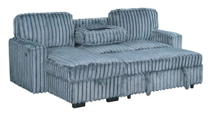 Poland Charcoal Reversible Sectional With Pull-Out Bed *NEW ARRIVAL*