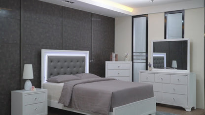 SETB4310 LYSSA BEDROOM FROST