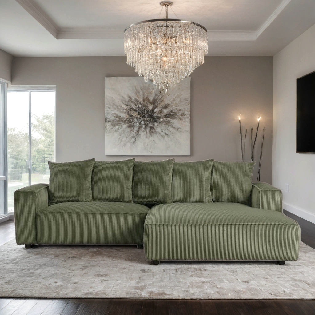 Romeo Olive Sectional **NEW ARRIVAL**