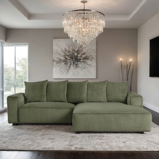 Romeo Olive Sectional **NEW ARRIVAL**