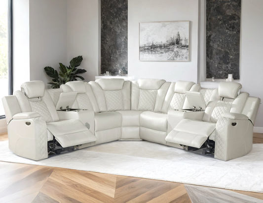 Spaceship Sand Power Reclining Sectional (Power Headrests) **ON SALE*