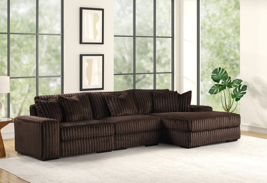 SUNDAY2 CHOCOLATE 3PC Sectional *NEW ARRIVAL*